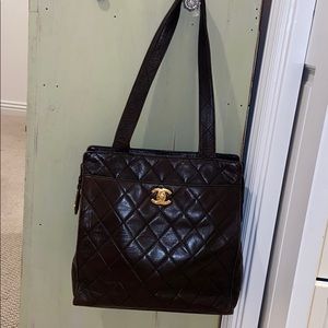 Authentic Chanel leather Tote bag